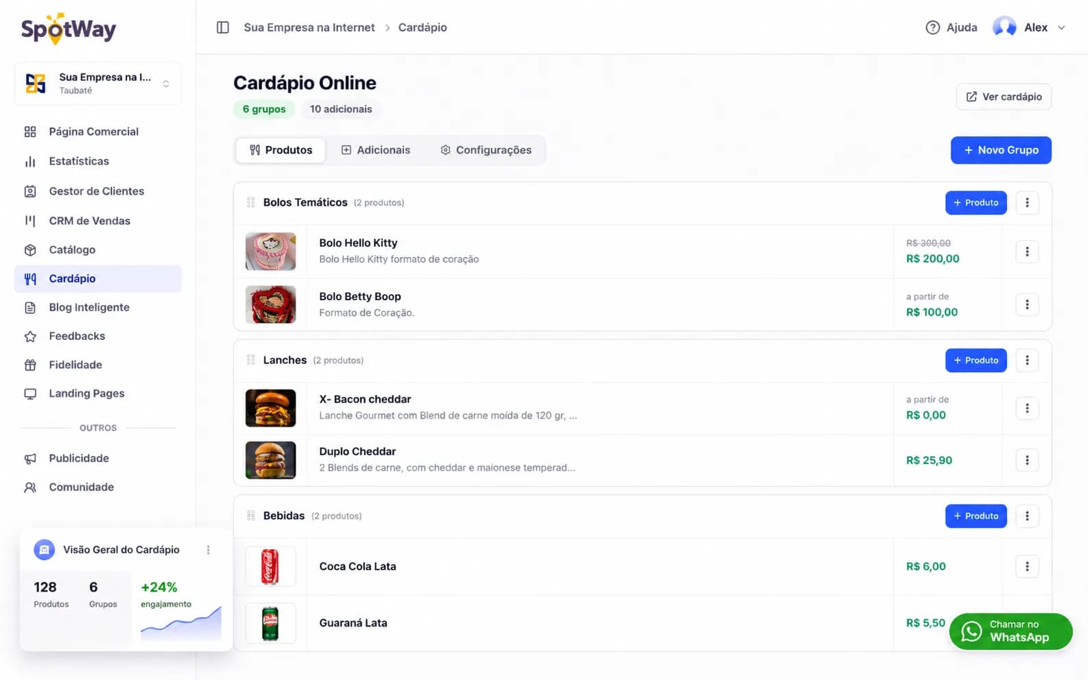 Cardápio Online Guia Taubaté